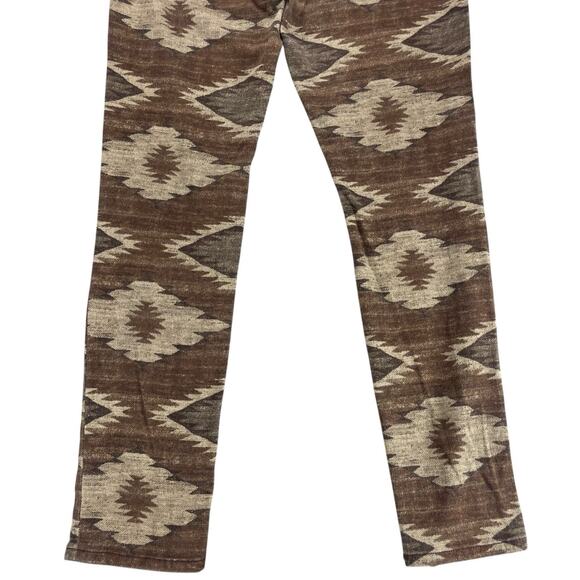 RALPH LAUREN Western Aztec Modern Skinny Jeans Womens Sz 8 Tribal Brown Navajo - Picture 9 of 14